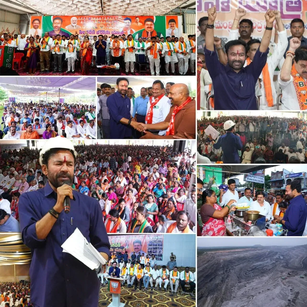 Kishan Reddy ends Singareni Bharosa Yatra, demands dues
