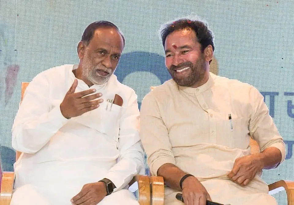 Kishan Reddy Greets BJP OBC Morcha Chief Dr Laxman on Birthday