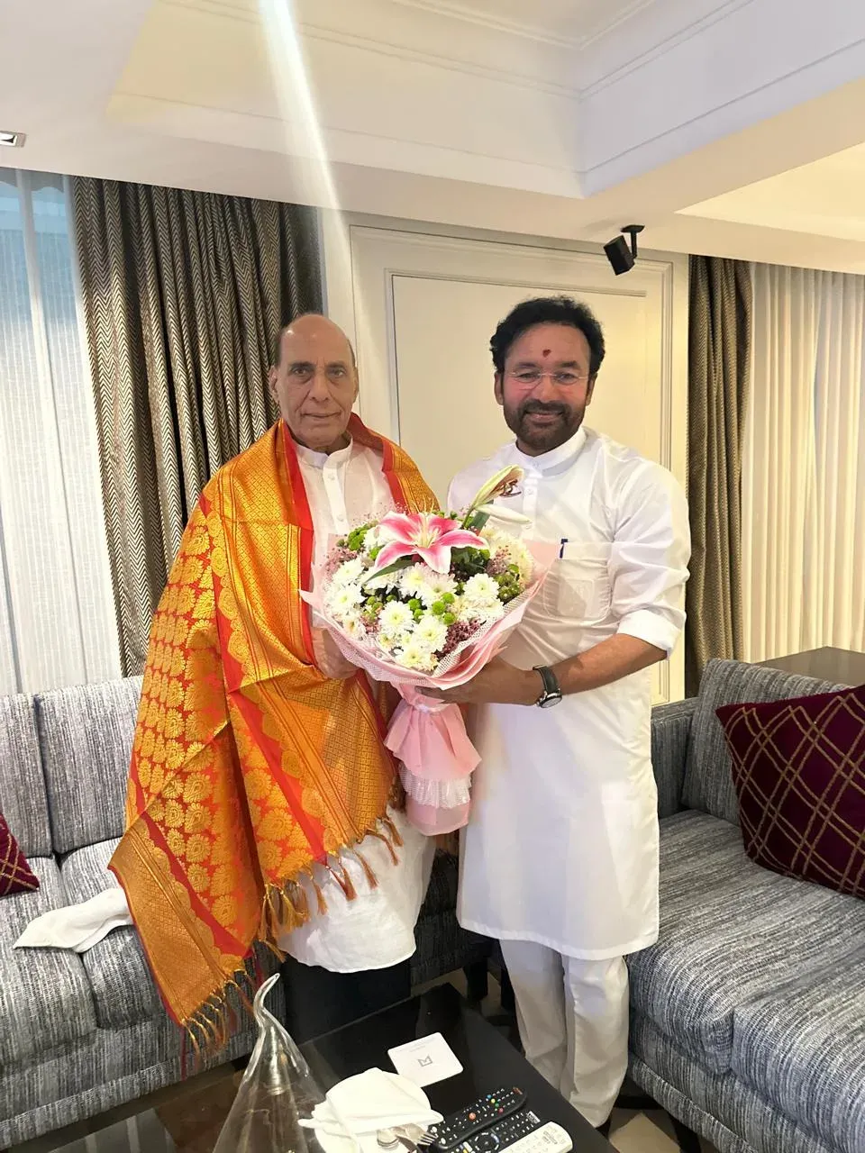 Kishan Reddy Greets Defence Minister Rajnath Singh on Birthday