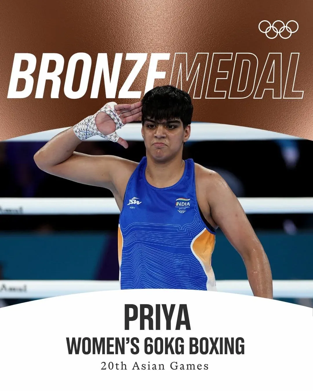 Kishan Reddy Hails Priya Ghanghas' Bronze at Asian Games 2026
