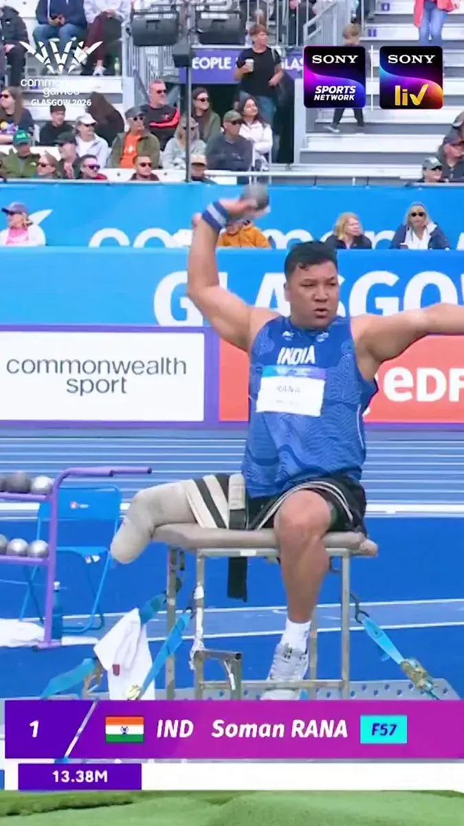 Kishan Reddy Hails Soman Rana's CWG 2026 Gold in Para Shot Put