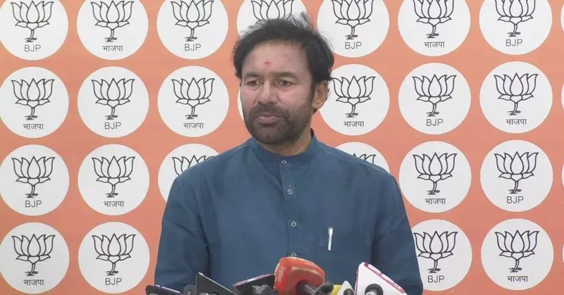 Kishan Reddy holds press meet at BJP HQ in New Delhi