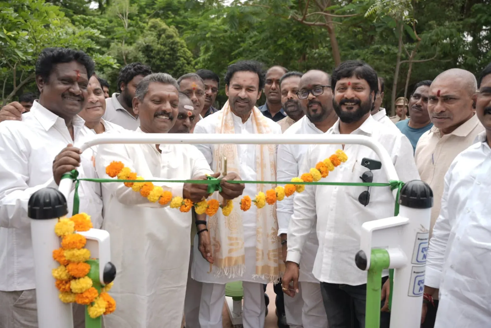 Kishan Reddy Inaugurates Open Gym at Gaganmahal Park, Secunderabad