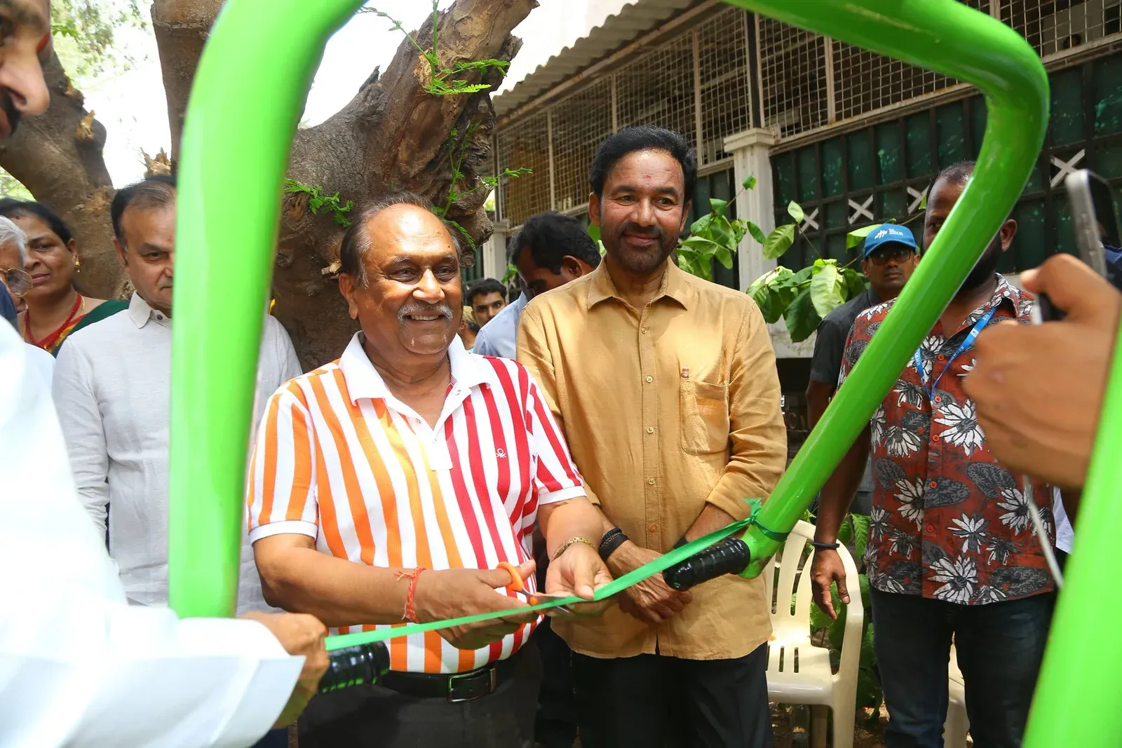 Kishan Reddy Inaugurates Open Gym in Hyderabad's Film Nagar