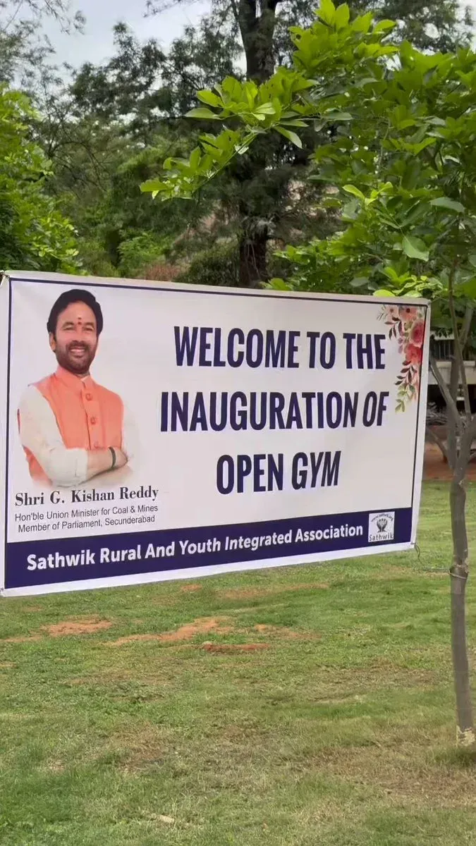 Kishan Reddy Inaugurates Open Gyms Across Secunderabad