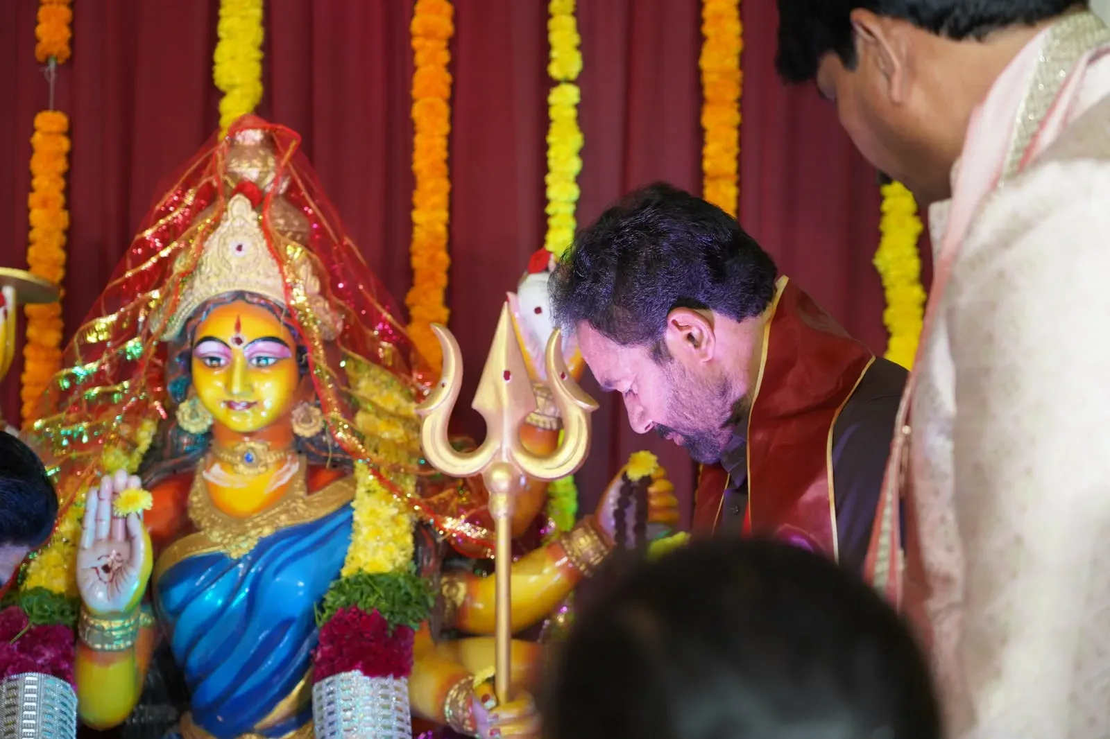 Kishan Reddy joins Amberpet Bathukamma Festival in Hyderabad