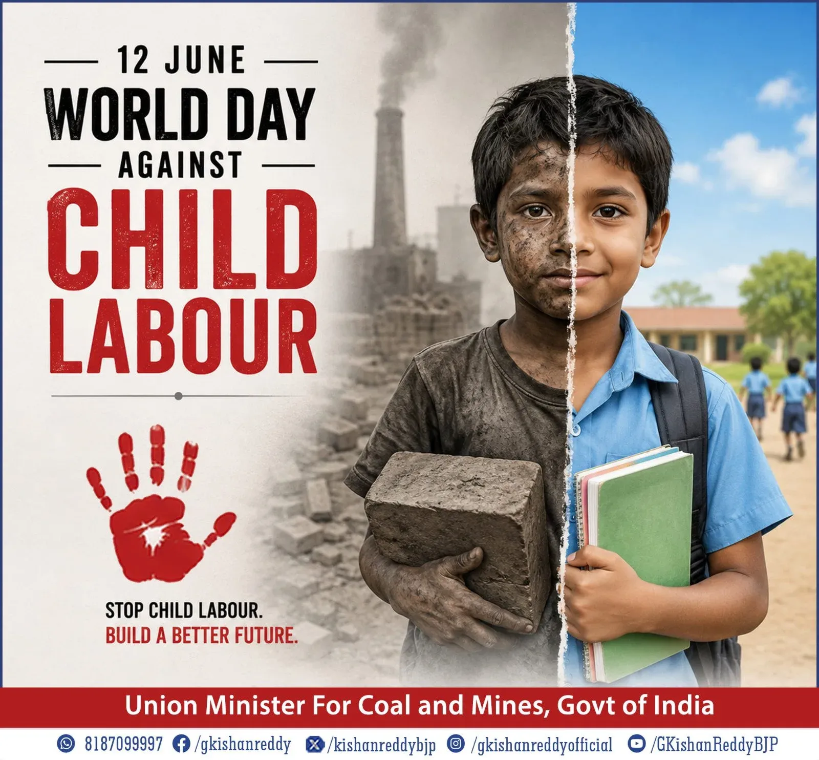 Kishan Reddy marks World Day Against Child Labour