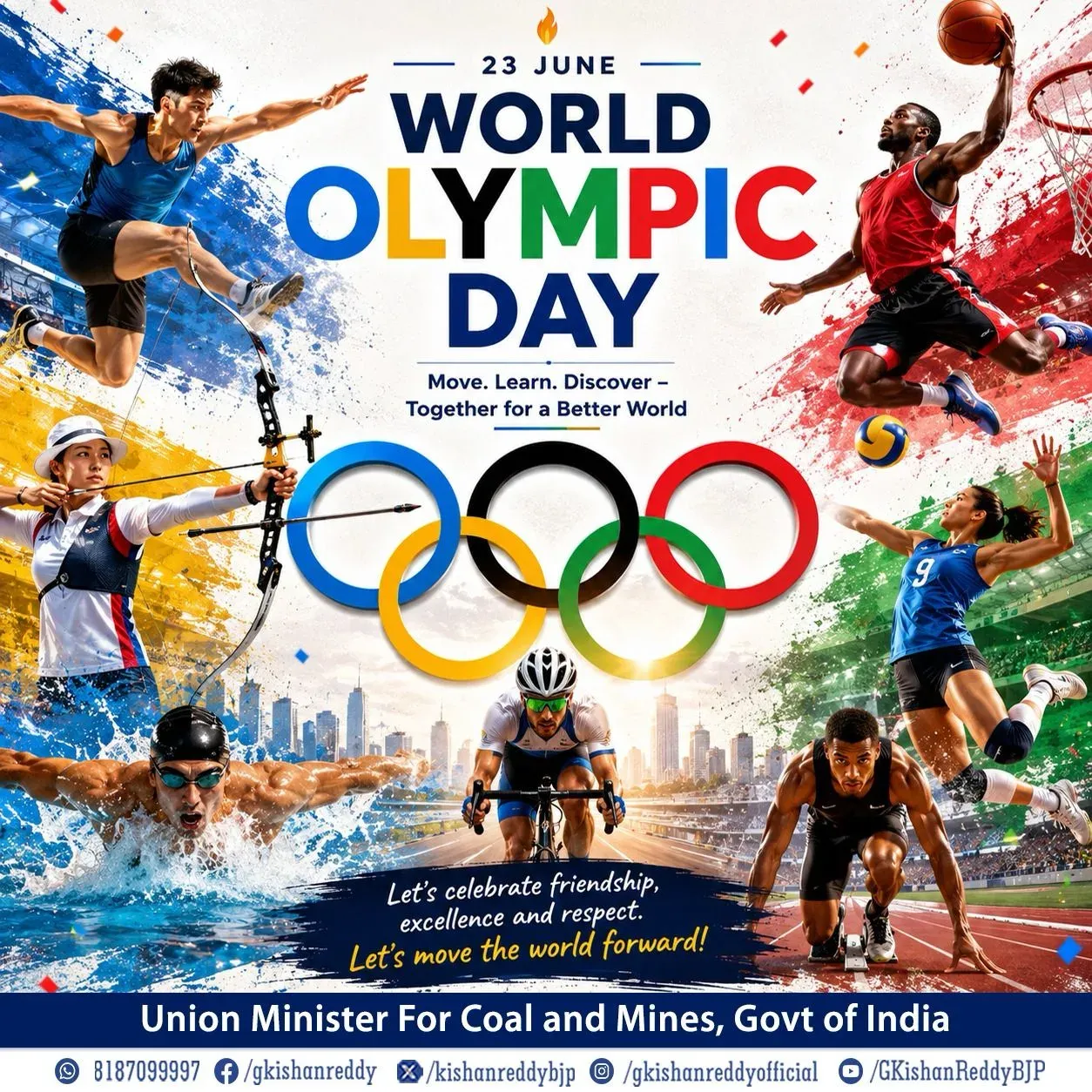Kishan Reddy marks World Olympic Day, backs India's sports push