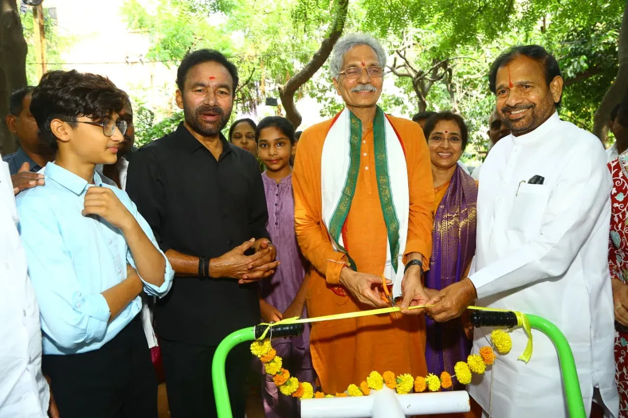 Kishan Reddy Opens Open Gym at Khairatabad, Hyderabad