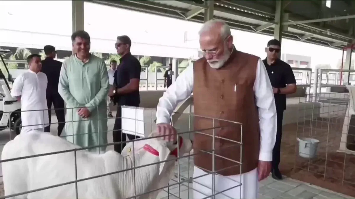 Kishan Reddy: PM Modi Performs Gau Seva in Banaskantha