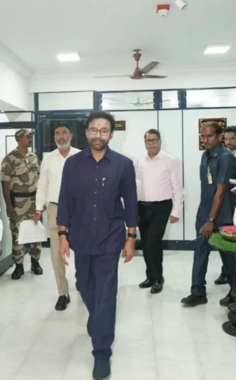 Kishan Reddy Reviews SCCL in Miners' Uniform at Hyderabad