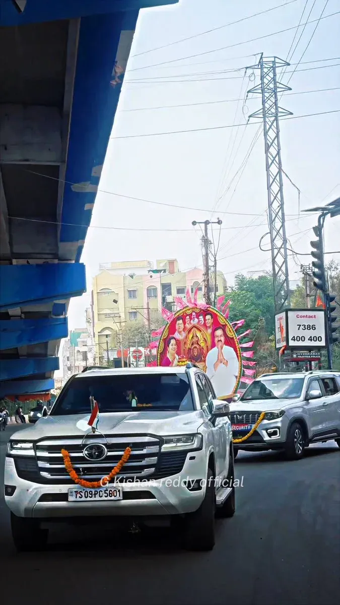Kishan Reddy Seeks Blessings at Mahankali Temple on Dussehra