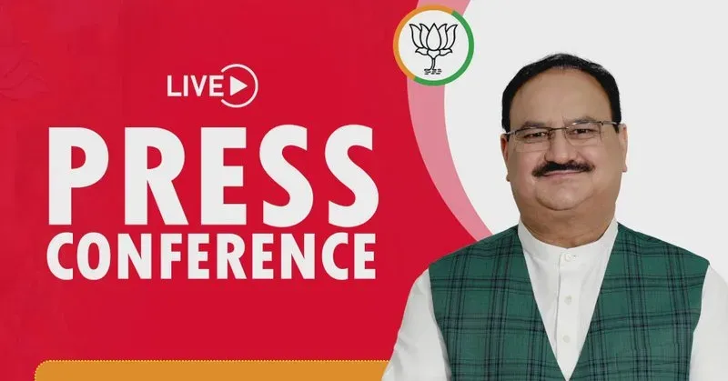 Kishan Reddy shares BJP chief Nadda's press conference live