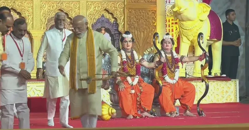 Kishan Reddy shares PM Modi at Vijayadashami event in Delhi