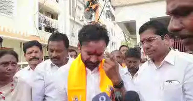 Kishan Reddy Visits Bagh Amberpet Basti, Hyderabad Live