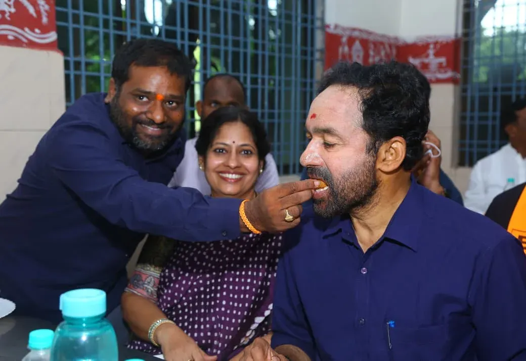 Kishan Reddy Visits KTK-8 Mine on Day 2 of Singareni Bharosa Yatra