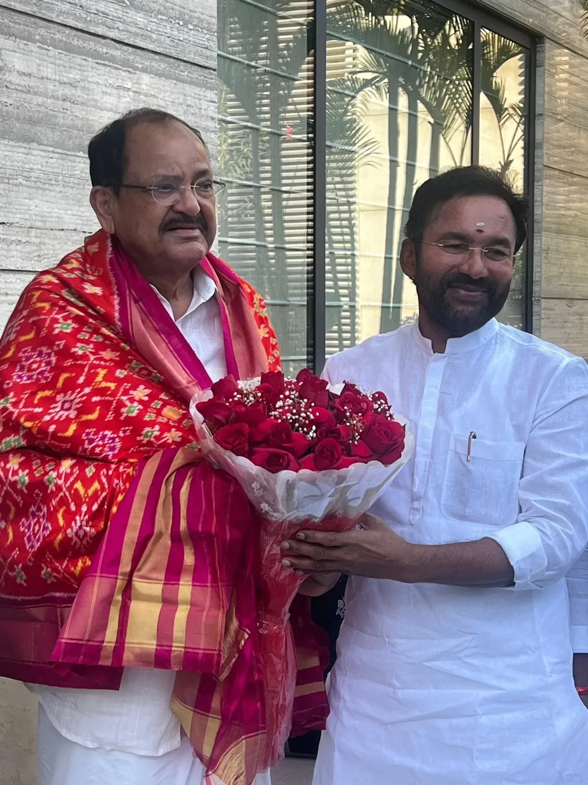 Kishan Reddy Wishes Former VP Venkaiah Naidu on Birthday