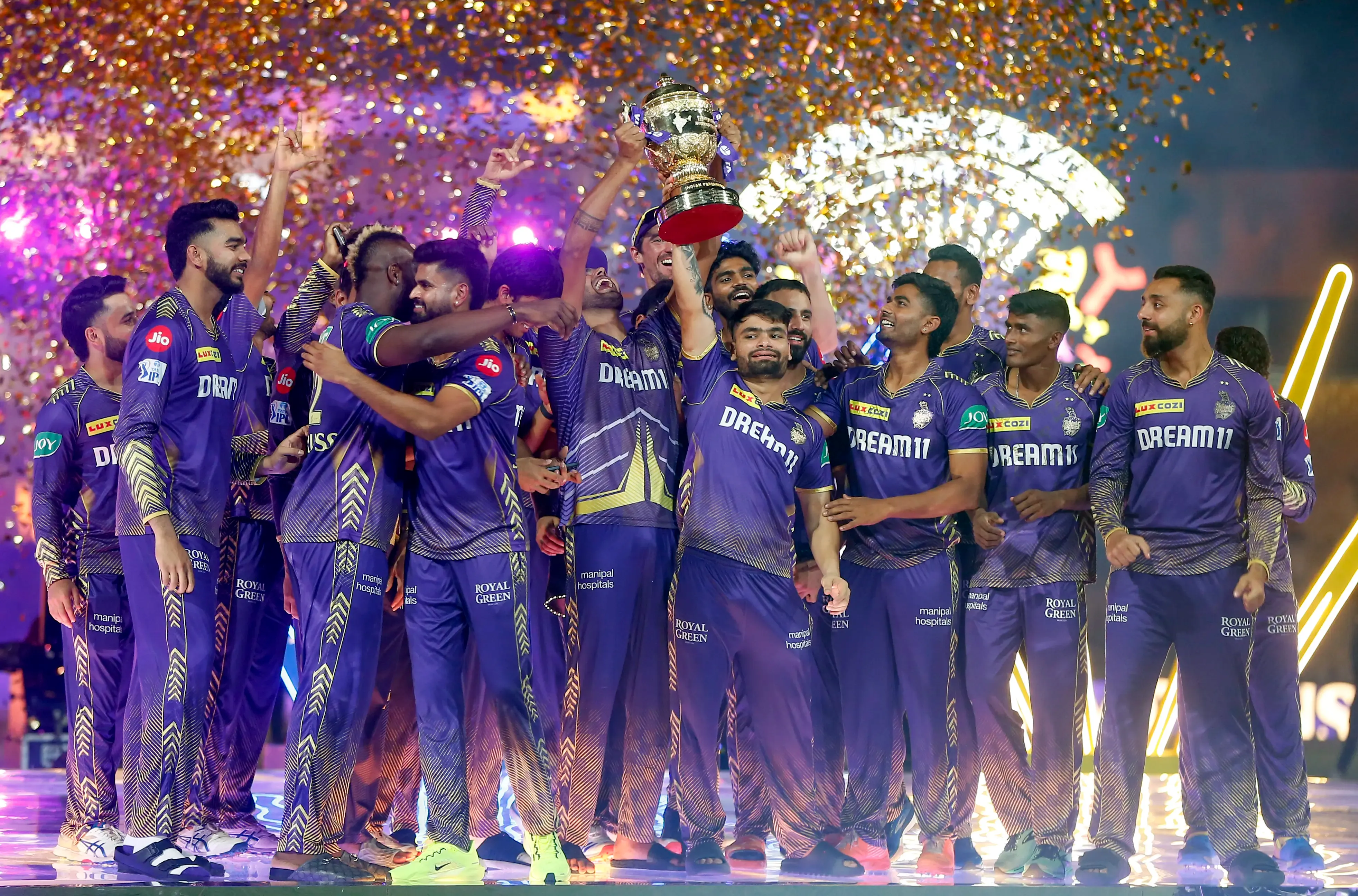‘Korbo, Lorbo, Jeetbo’: KKR Secures Three Stars for IPL Triumphs