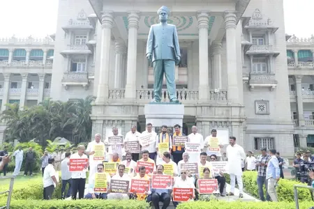Karnataka BJP Demonstrates Against Suspension of 18 MLAs, Calls for Immediate Reinstatement