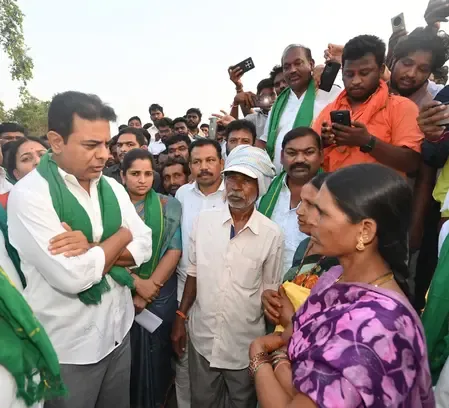 KTR slams Telangana Congress over farmer procurement delays, warns of BRS agitation