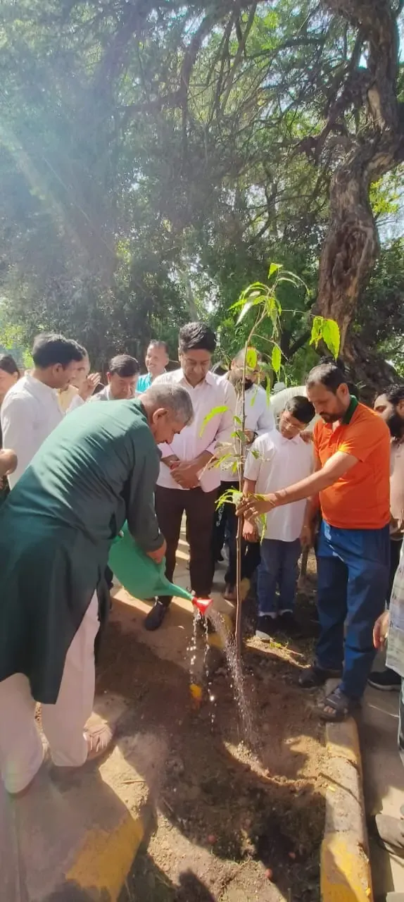 Kuljeet Singh Chahal Drives Tree Plantation Campaign in Laxmibai Nagar