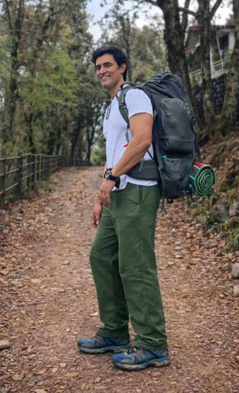 Kunal Kapoor Captures His Tranquil Trekking Adventure in Nature