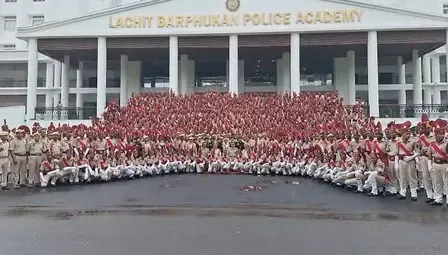 लाचित बरफुकन पुलिस अकादमी में गोवा पुलिस के 700 कर्मियों की पासिंग आउट परेड