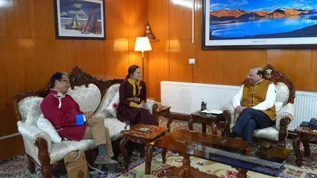 Ladakh L-G Saxena meets Sonam Wangchuk, warns against vitiating Centre dialogue