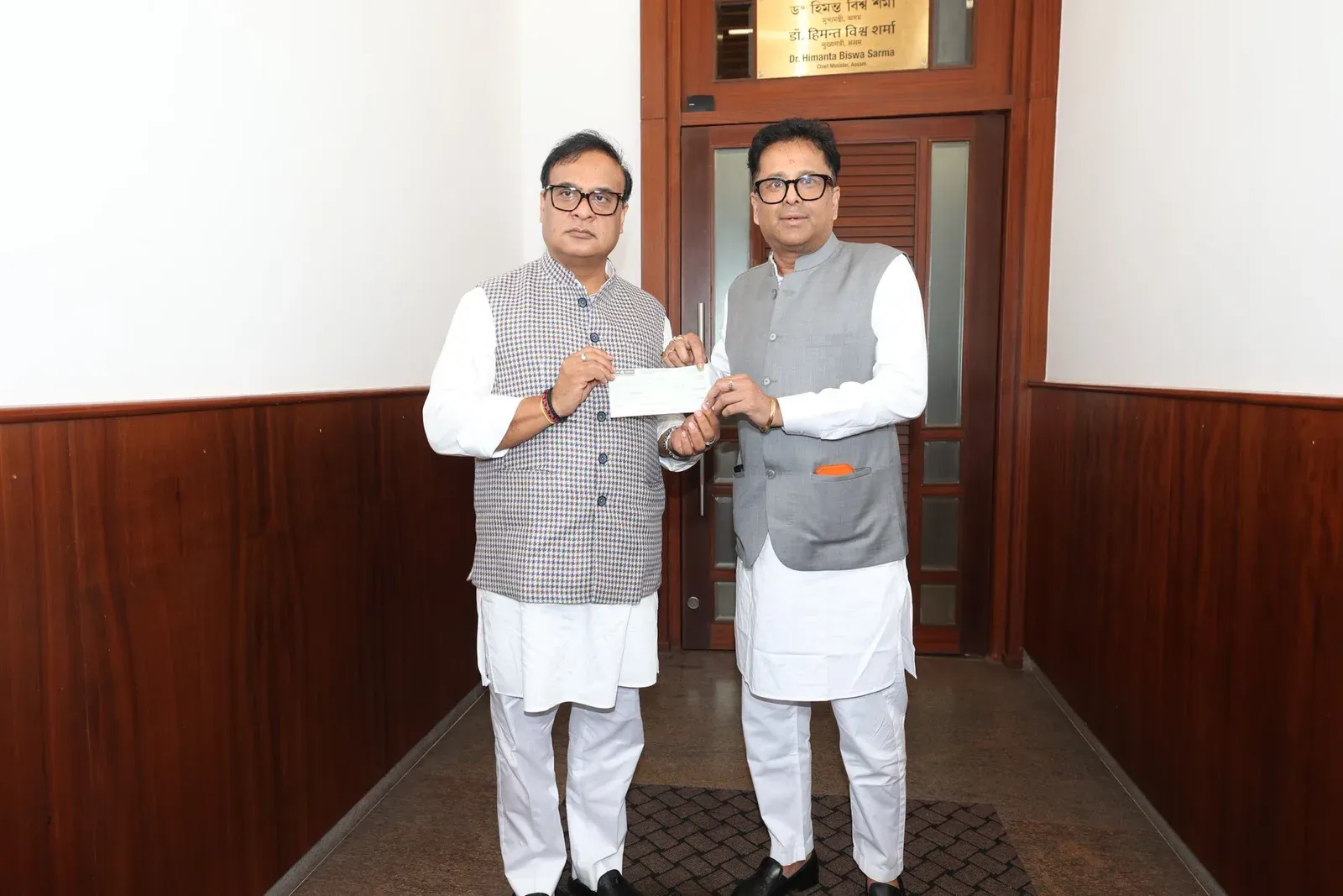 Lakhimpur MLA Manab Deka donates salary to CM Relief Fund