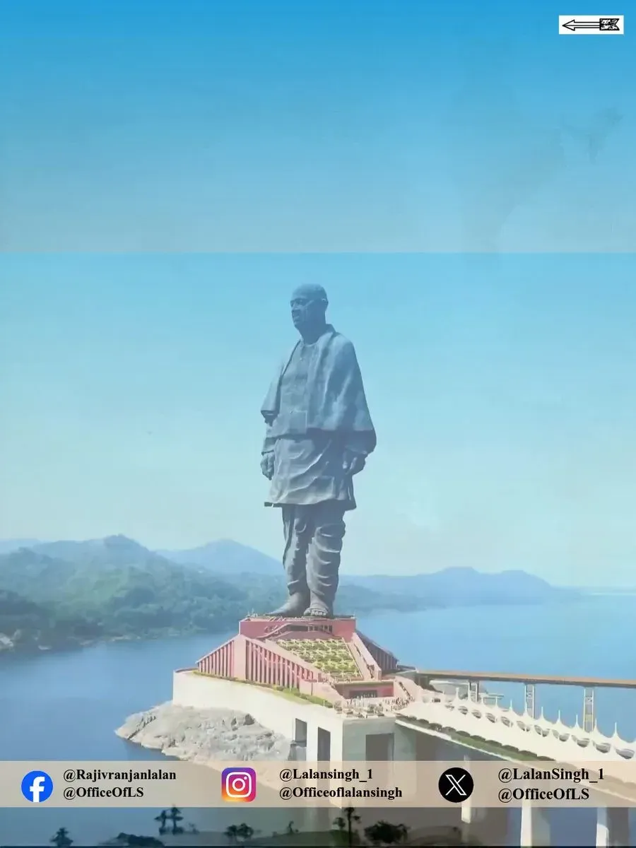 Lalan Singh pays tribute to Sardar Patel on Rashtriya Ekta Diwas