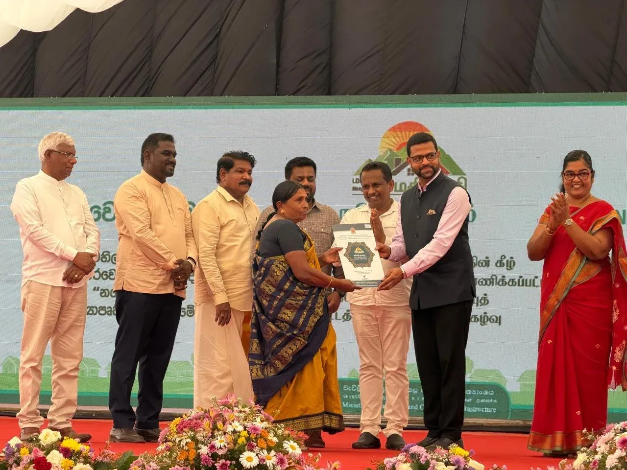 Indian Housing Project: Sri Lanka's Dissanayake hands title deeds to 165 families