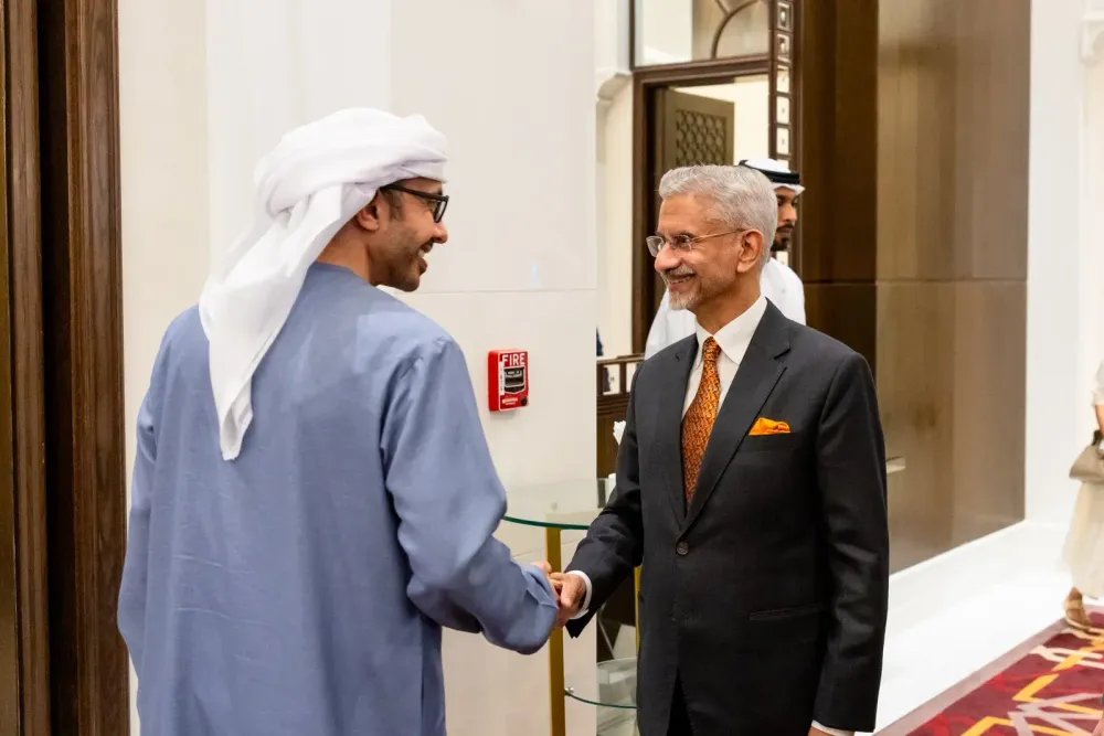 Jaishankar meets UAE DPM Abdullah bin Zayed in bilateral talks