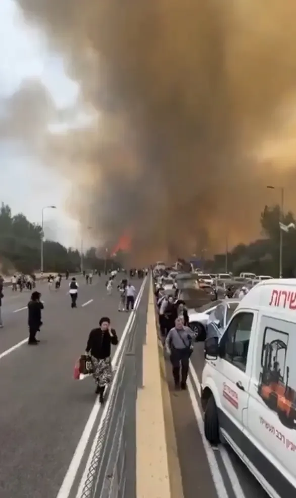 What is Causing the Large Wildfire Near Jerusalem?