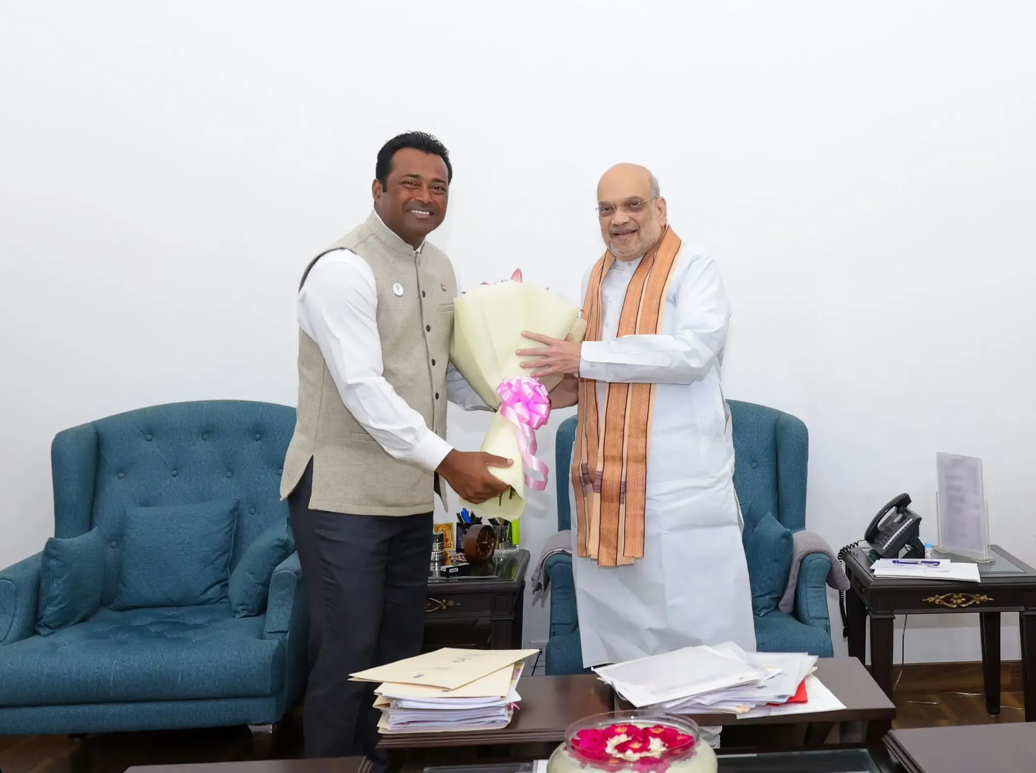 Leander Paes Expresses Gratitude to Amit Shah After Joining BJP