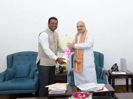 Leander Paes Expresses Gratitude to Amit Shah After Joining BJP