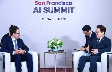 South Korea's Lee meets Jensen Huang, Sam Altman in San Francisco AI push