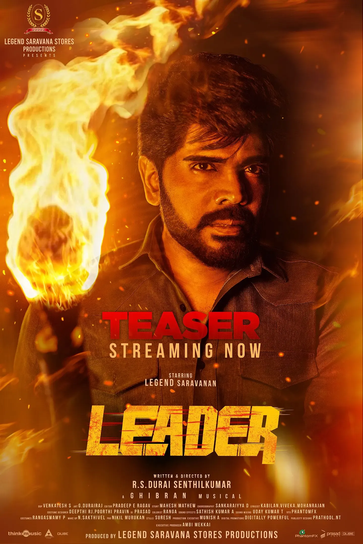 Exciting Teaser Unveiled for Legend Saravanan's Film 'Leader'