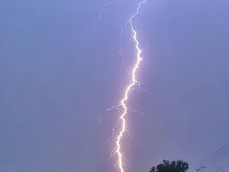 Lightning strikes dome of historic Jaleshwarnath Mahadev Temple in Darbhanga