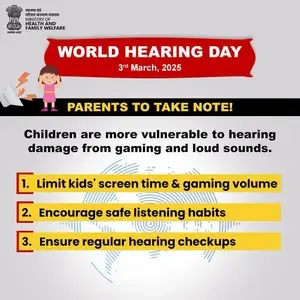 Limit Screen Exposure and Gaming Volume to Safeguard Children's Hearing: Health Ministry
