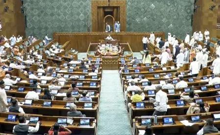 Lok Sabha adjourned till 2 PM as Opposition sloganeers over Jantar Mantar crackdown