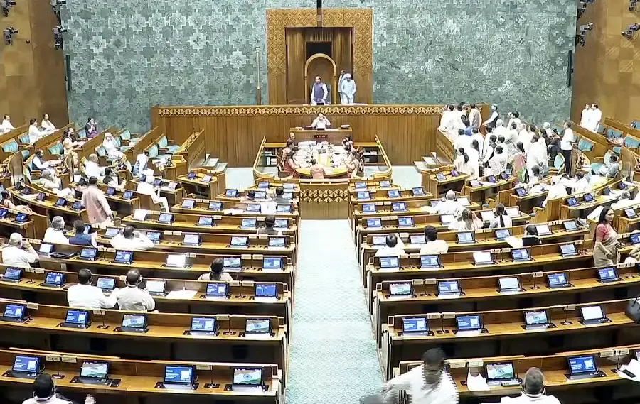 Lok Sabha Suspended Till 2 PM Amidst Opposition Chaos; Rijiju Critiques Conduct