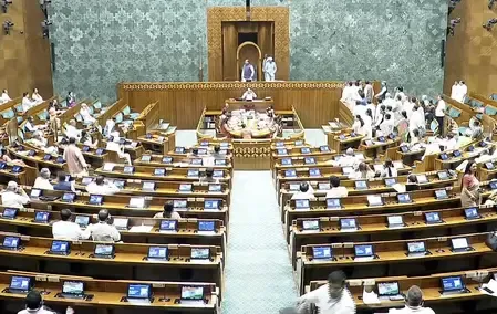 Lok Sabha Suspended Till 2 PM Amidst Opposition Chaos; Rijiju Critiques Conduct