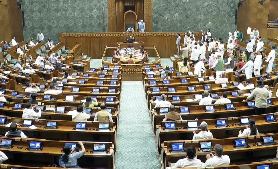 Lok Sabha adjourned till noon as Opposition uproar disrupts Monday session