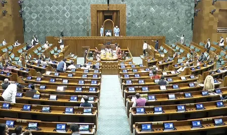What is Happening in the Lok Sabha Amid Opposition Sloganeering?
