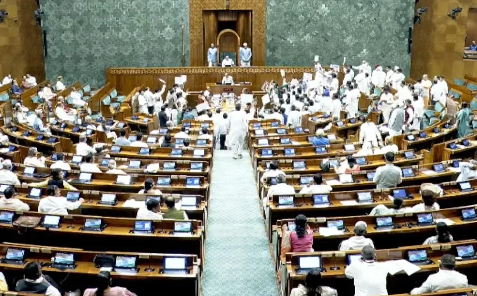 Lok Sabha adjourned twice on Monsoon Session Day 1, runs just 7 minutes after noon