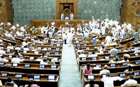 Lok Sabha adjourned twice on Monsoon Session Day 1, runs just 7 minutes after noon