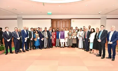 Lok Sabha Speaker Om Birla Engages with Global MPs to Foster Democratic Understanding