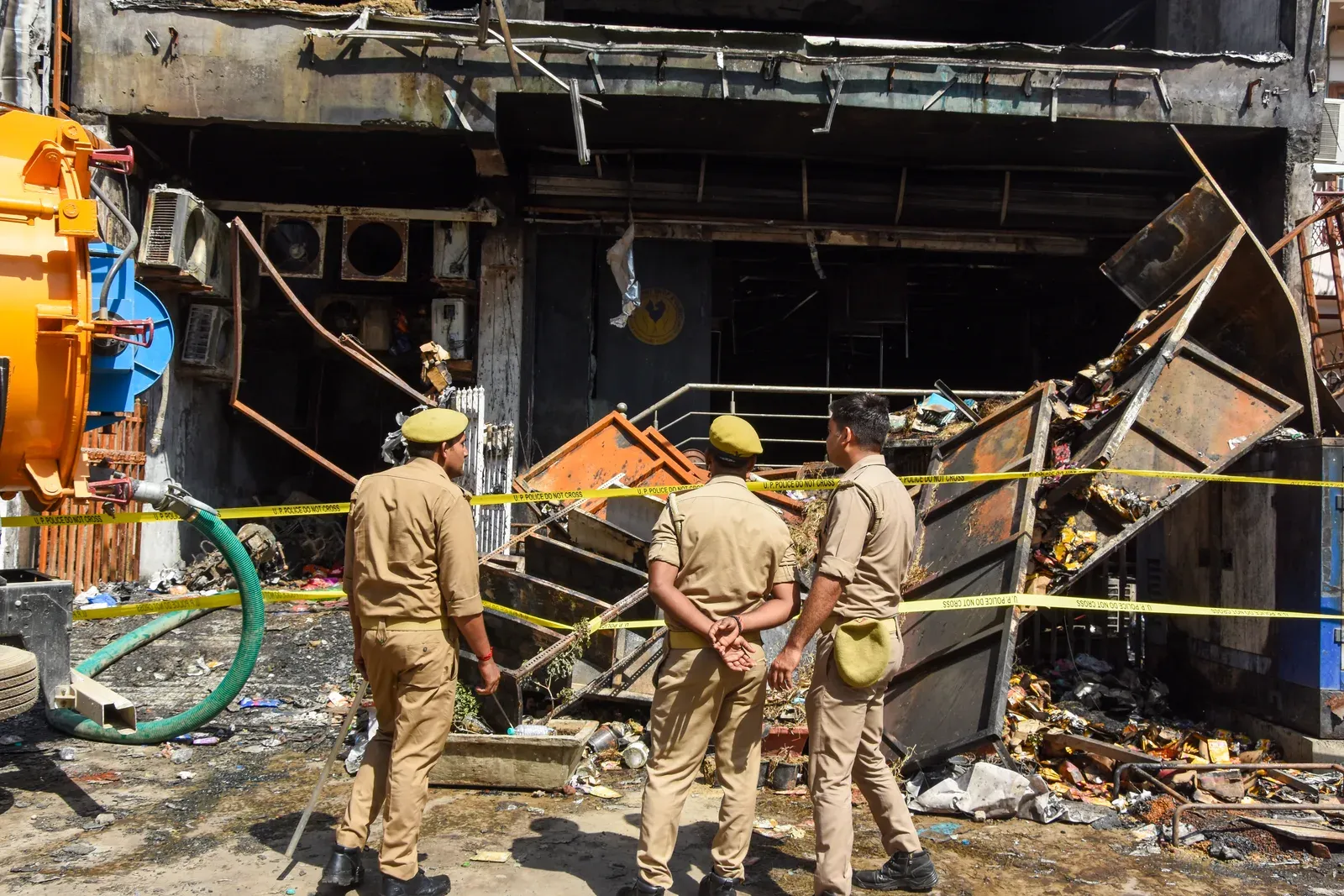 Noida seals Om Coaching Centre after Lucknow fire kills 14