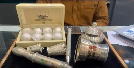 Lucknow's Bullion Market Glistens with Gold-Silver Pichkaris for Holi Festivities