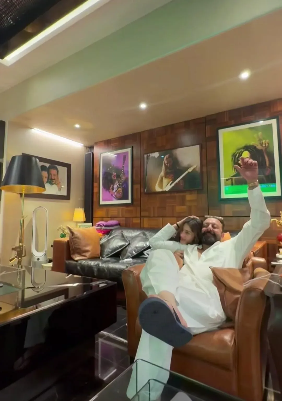 Sanjay Dutt watches FIFA World Cup 2026 final with twins Shahraan and Iqra